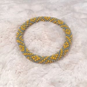 Roll on beaded bracelet